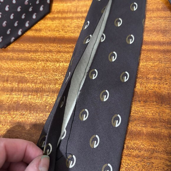 Vintage Gucci Lot Of 3 Designer Silk Ties Mad in Italy - Picture 11 of 15